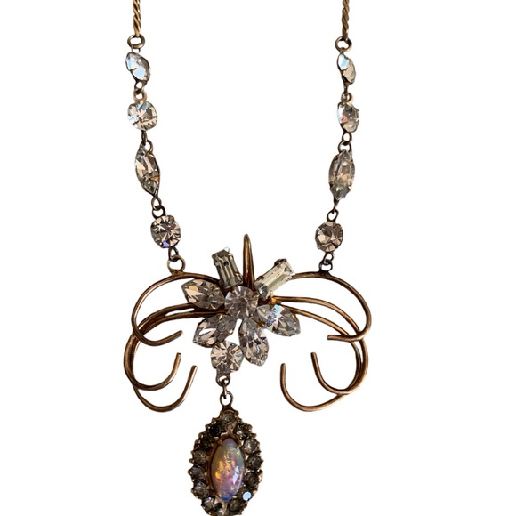 Bridgerton style, antique Edwardian style choker necklace. 10K GF - Picture 2 of 13